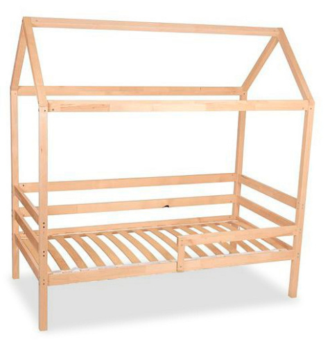 Кровать-домик Polini Kids Simple, коричневый. Фото №1