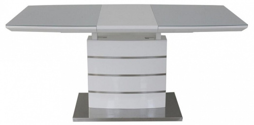 Стол обеденный DT-9123 белый/белый, хром. Фото №2