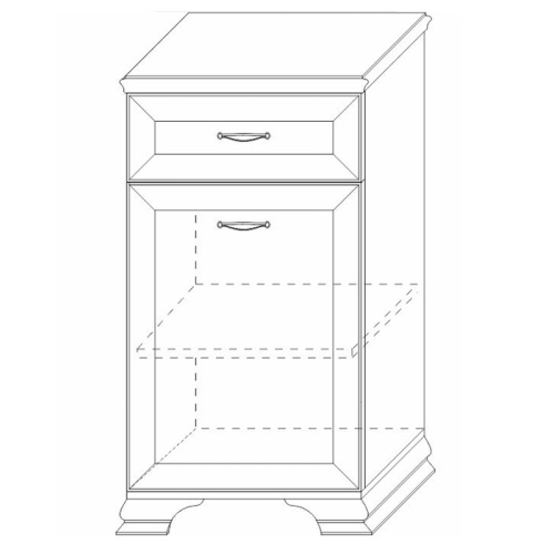 Тумба высокая 450 Сиена. Фото №5