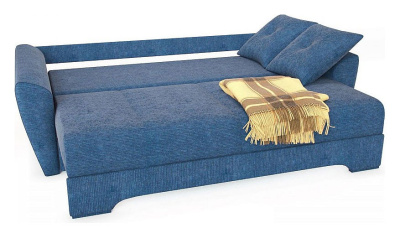 Диван прямой Амстердам Эко Лаунж еврокнижка (рогожка, Синий) 245/85/100. Фото №2