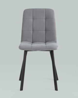Стул Oliver Square велюр серый фото Стул Oliver Square велюр серый. Фото №5