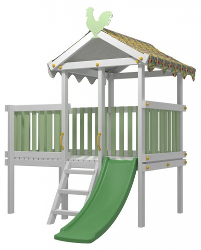 Комплекс игровой ДК6Б, бирюзовый, серый. Фото №7