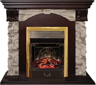 Электрокамин RealFlame Dublin Rock STD/EUG AO Majestic Lux BR S. Фото №2