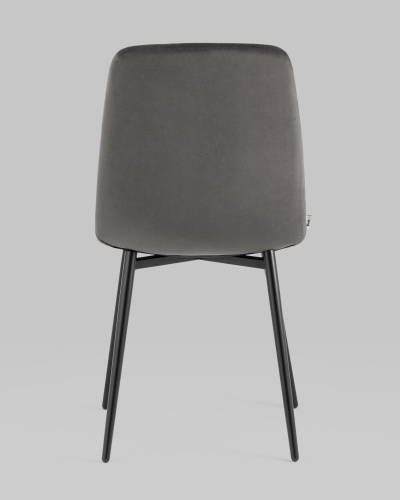 Стул Одди велюр тёмно-серый фото Стул Одди велюр тёмно-серый. Фото №6