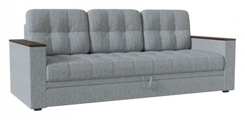 Диван прямой Атланта Грей без стола еврокнижка (рогожка, Серый) 232/85/90. Фото №1