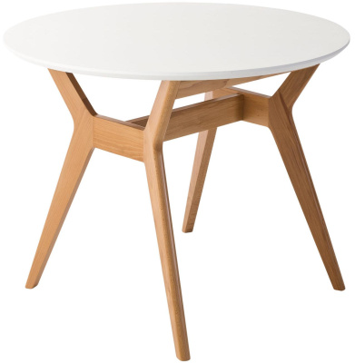 Стол Нарвик круглый д.960 бук-белый. Фото №2