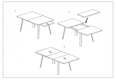 Стол обеденный  цвет каркаса черный, цвет столешницы белый искусственный камень. Фото №2