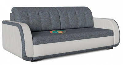 Диван прямой Генри Скат 8 white Серый рогожка+экокожа фото Диван прямой Генри Скат 8 white Серый рогожка+экокожа. Фото №2