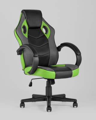 Кресло игровое TopChairs Sprinter зеленое. Фото №3