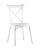 Стул Кроссбэк пластиковый белый. Фото №1