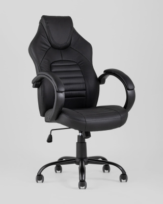 Кресло игровое TopChairs Racer Midi черное. Фото №3
