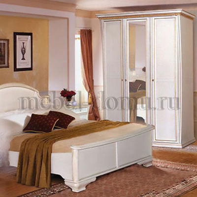 Шкаф 3-х дверный Верона 2884 Белый дуб. Фото №2