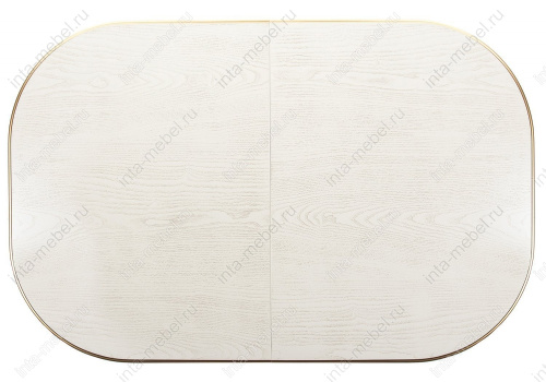 Стол деревянный Romeo молочный / патина золото. Фото №8