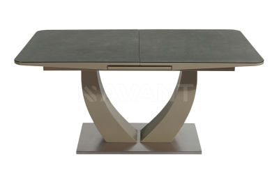 Стол обеденный ROCK (1600-2000х900х760) (мокка/стекло латте). Фото №4