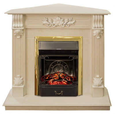 Электрокамин RealFlame Ottawa Corner WT с  Majestic Lux S. Фото №3