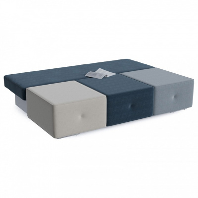 Диван прямой Хавьер Sky еврокнижка (велюр, Разноцветный) 195/88/98. Фото №2