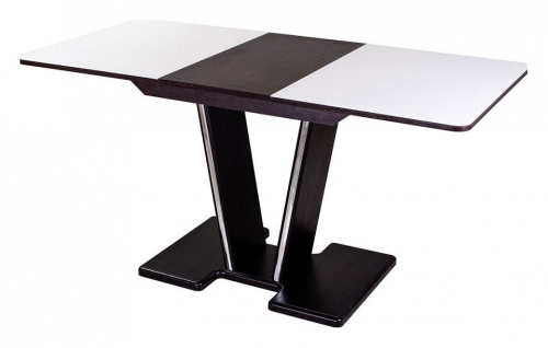 Стол кухонный , венге, выбеленное закаленное стекло. Фото №2