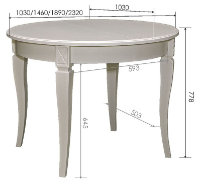 Стол Верди 14/1А П323.09. Фото №4