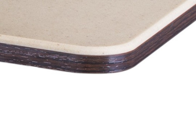 Столы с камнем , венге/искусственный камень песочного цвета. Фото №3