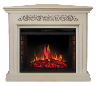 Электрокамин RealFlame Leticia 26 WT (угловой) с Epsilon 26 S IR. Фото №2