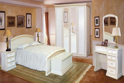 Шкаф 4-х дверный 2884 Белый дуб. Фото №3