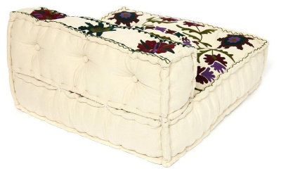 Модуль мягкий со спинкой Secret De Maison MAHARAJA (mod. MA-102) cotton Kilim, 80х80х43см, белый с цветами фото Модуль мягкий со спинкой Secret De Maison MAHARAJA (mod. MA-102) cotton Kilim, 80х80х43см, белый с цветами. Фото №2