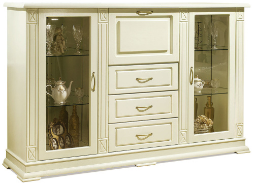 Шкаф Верди Люкс 3/2з П487.12з. Фото №3