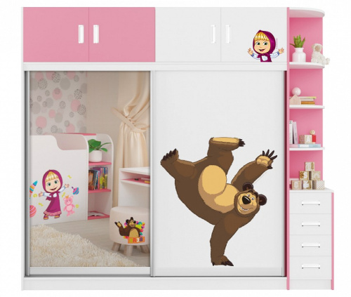 Шкаф-купе Маша и медведь Playtime. Фото №2