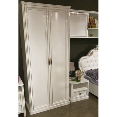 Шкаф 2-ств детский Натали Белый глянец. Фото №2