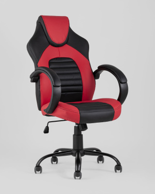 Кресло игровое TopChairs Racer Midi черно-красное. Фото №3