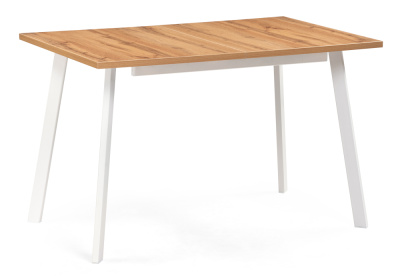 Стол деревянный Стол раскладной Колон Лофт 120 25 мм дуб вотан / белый матовый. Фото №2
