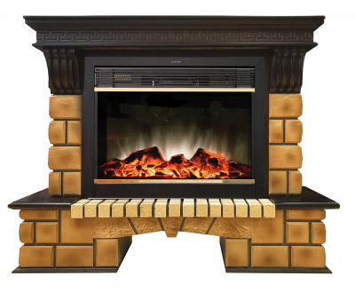 Электрокамин Real Flame Stone Brick 26 AO с Moonblaze Lux BL S. Фото №3