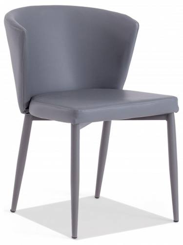 Стул AMY ( mod 09)  металл, PU, 57x52.5x75, серый (поставляется по 2 шт). Фото №1