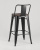 Стул полубарный TOLIX WOOD со спинкой черный глянцевый. Фото №6