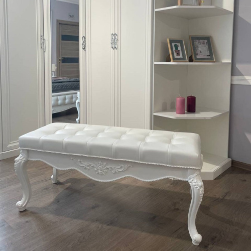 Банкетка Мишель  белый матовый. Фото №4