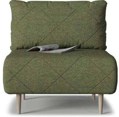 Кресло Mille Armchair 05 не раскладное Зеленый рогожка. Фото №2