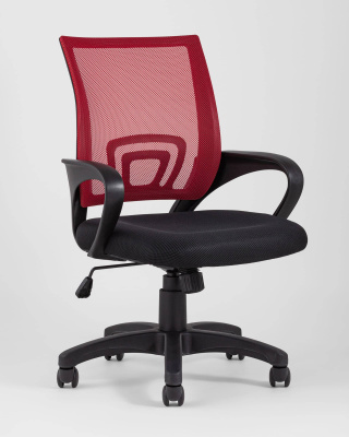 Кресло офисное TopChairs Simple красное. Фото №3