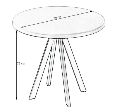 Стол Арки Legno венге R90. Фото №3