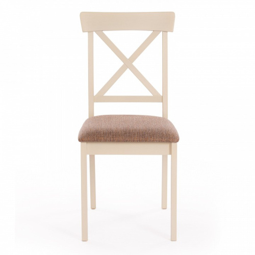 Стул Гольфи Джуниор/ Golfi Junior дерево гевея, 45*51*94, ivory white, ткань кор.-зол.(1505-9) (поставляется по 2 шт). Фото №2