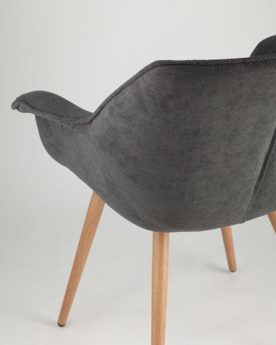 Стул Джулиан тёмно-серый фото Стул Джулиан тёмно-серый. Фото №8