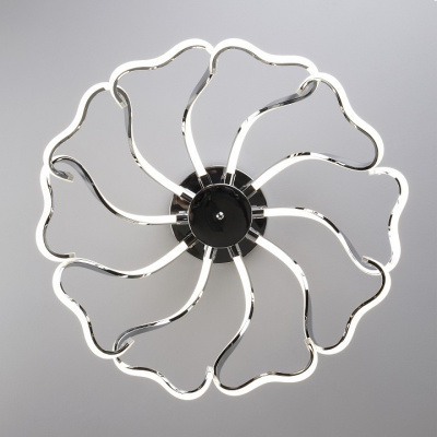 Потолочная люстра Eurosvet Begonia 90095/10 хром 100W. Фото №2