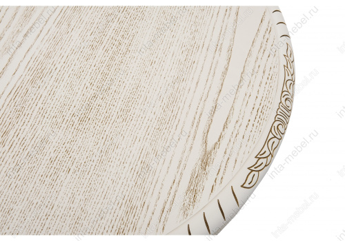 Журнальный стол Бернард молочный с золотой патиной. Фото №3