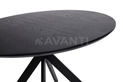 Стол обеденный MARTA (D100x75,5) черный. Фото №5