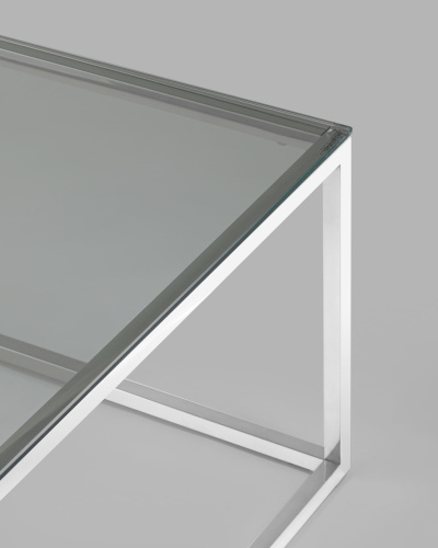 Журнальный стол 120*60 ТАУН серебро. Фото №6