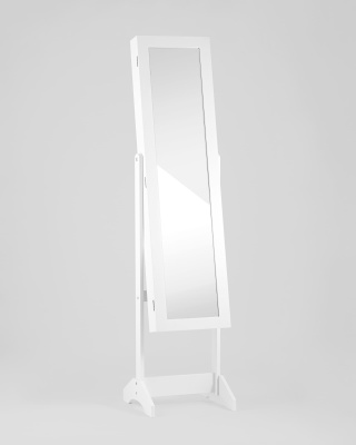 Зеркало-шкаф напольное Godrick для украшений белое. Фото №3