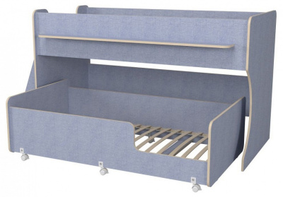 Кровать двухъярусная Р444, голубой. Фото