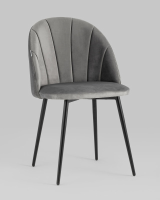 Стул Логан велюр серый. Фото №3