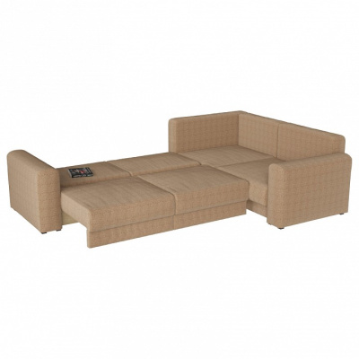 Диван угловой Мэдисон Long 4 рогожка (рогожка, Коричневый) 335/90/230 правый. Фото №2