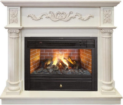 Электрокамин RealFlame Silvia 26 WT с Novara 26 3D. Фото №2