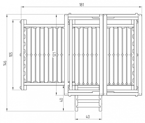 Комплекс игровой ДК6Б, бирюзовый, серый. Фото №9